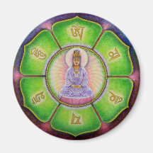 Kuan Yin "Om Mani Padme Hum" Magnet