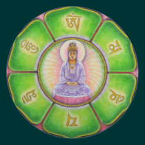 Kuan Yin "Om Mani Padme Hum" Sticker stickers