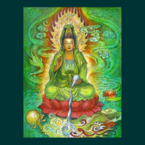 Kuan Yin's Water Dragon Poster posters