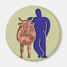 Kuh Bauer cow farmer Magnets