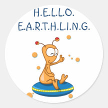 Kukie creatur alien earthling sticker