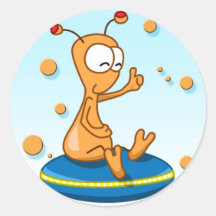 Kukie sticker creatur - alien earthling