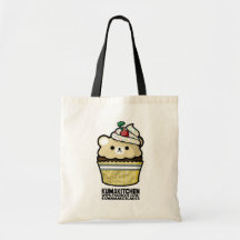 Kuma Kitchen Cupcake Tote in Yellow Colourway Canvas Bags
