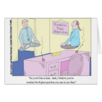 Kundalini Inc. Yoga Cartoon Gifts & Collectibles Greeting Cards