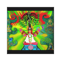 Kundalini Rising & the Tree of the 12 Fruits Gallery Wrap Canvas
