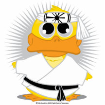 Kung Fu Duck Photo Cut Out
