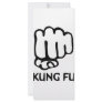 kung fu fist icon personalized rack card
