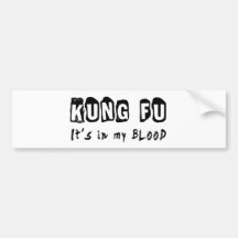 Kung Fu il est dans mon sang Autocollants Pour Voiture