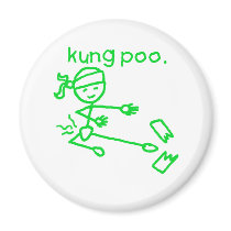 Kung Poo Fridge Magnet
