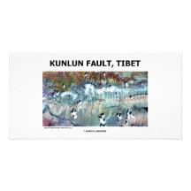 Kunlun Fault Tibet Photo Greeting Card