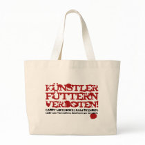 Künstler füttern verboten! canvas bag