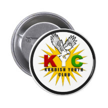 Kurdish Youth Club (KYC) logo pin