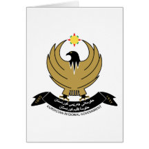 Kurdistan Coat of Arms Greeting Cards
