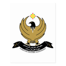 Kurdistan Coat of Arms Postcards