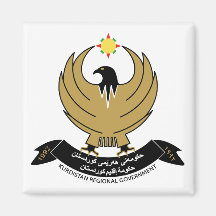 Kurdistan Coat of Arms Refrigerator Magnet