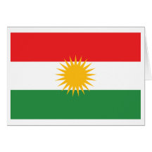 Kurdistan Flag Card