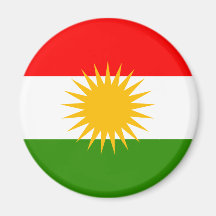Kurdistan Flag Refrigerator Magnets