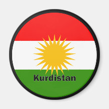 Kurdistan Roundel quality Flag Refrigerator Magnets