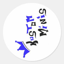 kustom minis round stickers