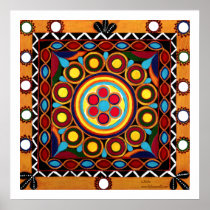 Kutch Embroidery-Acrylic, Global Exotic Art Print