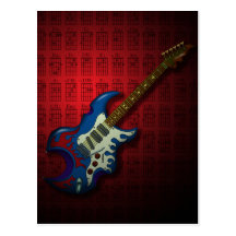 KuuMa Guitar 02 (R) 葉書き