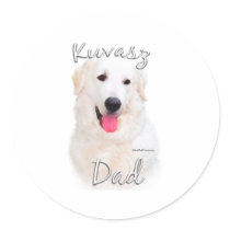 Kuvasz Dad 2 Sticker