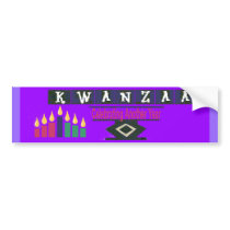 KWANZAA Bumper Sticker bumper stickers