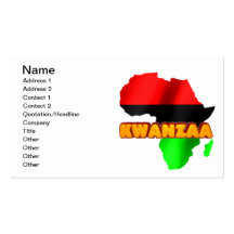 Kwanzaa Business Card