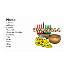 Kwanzaa Business Card Templates