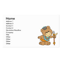 KWANZAA cute teddy bear design Business Card