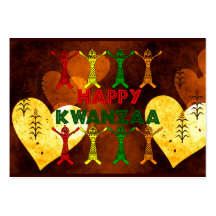 Kwanzaa Dancers Business Card Templates