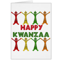 Kwanzaa Dancers Card