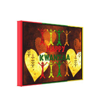 Kwanzaa Dancers Gallery Wrap Canvas