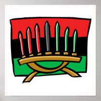Kwanzaa Flag Poster