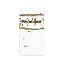 Kwanzaa Gift Labels