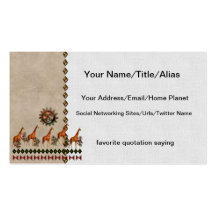 Kwanzaa Giraffes Business Card