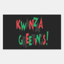 Kwanzaa Greetings Rectangular Sticker