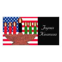 kwanzaa kinaras USA Picture Card