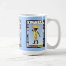 Kwanzaa mug , Carrying the shopping
