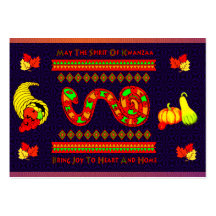 Kwanzaa Snake Business Card Templates