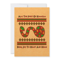 Kwanzaa Snake Personalized Invites