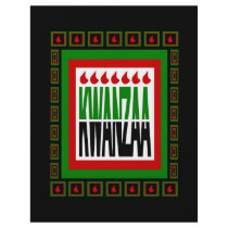 Kwanzaa Split With 7 Flames & Decorated Frame