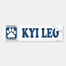 Kyi Leo Blue Bumper Stickers