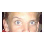 kylemay funny face photo greeting card