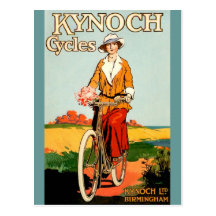 Kynoch Cycyles - Vintage Bicycle Poster Art Postcard