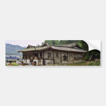 Kyongsangbuk-Do - Yi Dynasty Farmhouse Near Andong Bumper Stickers