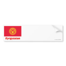 Kyrgyzstan Flag with Name
