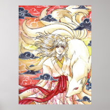Kyuubi no Kitsune Canvas Print