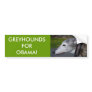 L1000290, GREYHOUNDS FOR OBAMA! BUMPER STICKER