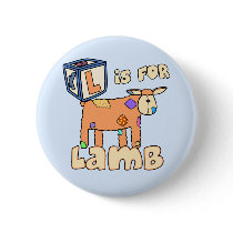 L is for Lamb Button